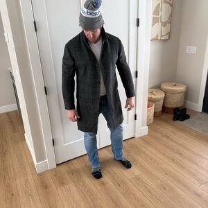 Billy Reid Charcoal Trench Coat